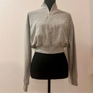 Grey quarter zip